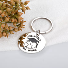 Load image into Gallery viewer, 2022 College Graduation Gifts for Her Him, Class of 2022 High School Graduation Gifts for Son Daughter Friend, Law Nursing School Graduation Gift for Graduate, PhD Master Degree Graduation Keychain
