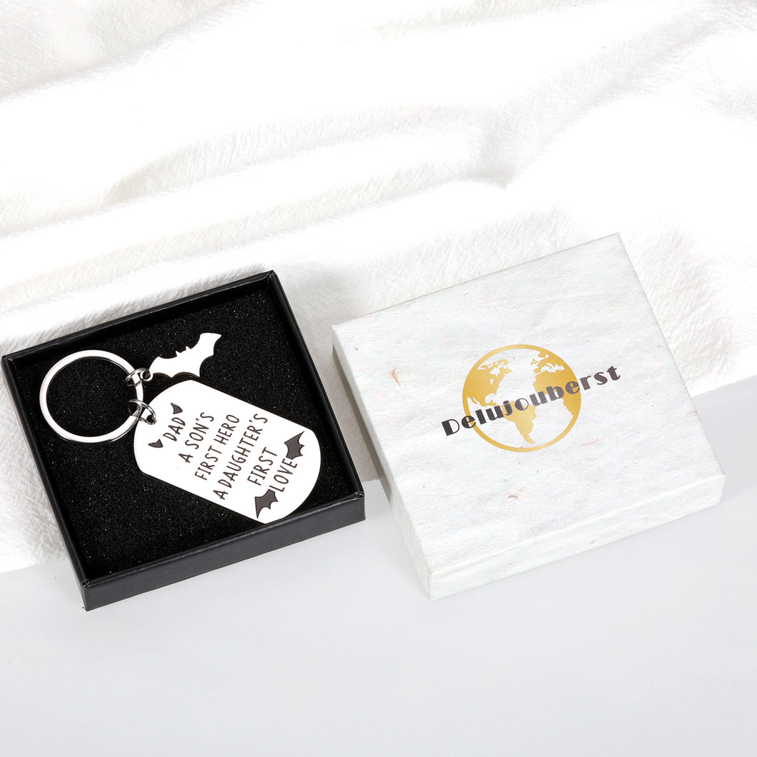 Dad Keychain Gifts from Daughter Son Kids to Dad Birthday Christmas Gifts for Dad Father Day Valentine Gifts for Husband from Wife New Dad to