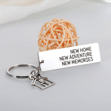 Load image into Gallery viewer, Housewarming Gifts for New House Apartment First Home Essentials Keychain for New Couples Homeowner Newlywed Gifts Ideas for Women Men Going Moving Away Gifts for Best Friends Neighbors New Adventure
