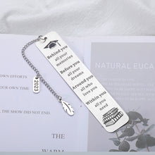 Load image into Gallery viewer, 2023 Graduation Gifts for Her Him, Inspirational Bookmark Gifts for Women Men, Senior Grad Gifts 2023 High School College Nurse Student Christmas Gifts Personalized Bookmark for Boy Girl Son Daughter
