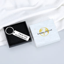 Load image into Gallery viewer, Delujouberst FuCK The Patriarchy Keychain Gifts for Her Women Feminist Gift for Her Activist Gift for Women
