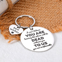 Load image into Gallery viewer, Coworker Leaving Gifts for Women Men Employee Farewell Going Away Goodbye Gifts for Boss Female Male Retirement Leaving Job Gifts New Job Gifts for Colleagues Promotion Birthday Retired Keychains
