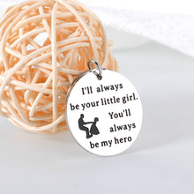 Load image into Gallery viewer, Fathers Day Gift Keychain for Dad Step Father in Law from Kids Daughter Dad Birthday Christmas Gifts for Men Him Papa Valentines Thanksgiving Present from Girls to Daddy Stepdad Keyring
