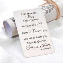 Load image into Gallery viewer, Christian Religious Gift Wallet Card for Women Men Inspirational Birthday Christmas Idea for Daughter Son Friends Baptism Bible Verse Gifts for Teen Boys Girls Grandchildren from Grandfather
