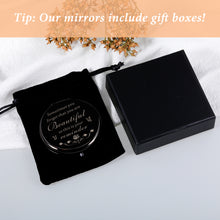 Load image into Gallery viewer, Delujouberst Stocking Stuffers for Women Daughter Girls Compact Makeup Mirror Birthday Thanksgiving Valentines Day Gift for Mom Wife Girlfriend Inspirational Gift for Her Friend Sister Nurse Female
