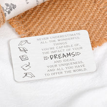 Load image into Gallery viewer, Teenager Girls Boys Wallet Card Gifts for Christmas Stocking Stuffers for Teens Son Daughter Graduation Gifts for Him Her Graduates Nursing High School Student Gifts from Teacher 2022 New Year Gift
