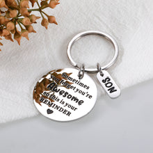 Load image into Gallery viewer, Christmas Stocking Stuffers for Teen Boys Gifts, Inspirational Keychain for Son, Valentine&#39;s Day Gifts for Son from Mom, Birthday Gifts for Son in Law Adults, Graduation Gift for Son from Dad
