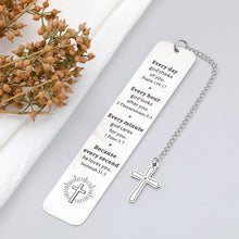 Load image into Gallery viewer, Bible Verse Bookmarks Inspirational Gifts for Women Men Christmas Christian Religious Scripture Gifts for Best Friend Baptism Faith Birthday Present for Son Daughter First Communion Gifts for Godchild
