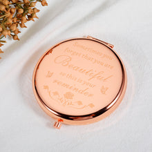 Load image into Gallery viewer, Compact Makeup Mirror Christmas Birthday Gifts for Women Daughter Girl Stocking Stuffers Thanksgiving Valentine&#39;s Day for Mom Wife Girlfriend Inspirational Gift for Her Best Friend Sister Nurse Female
