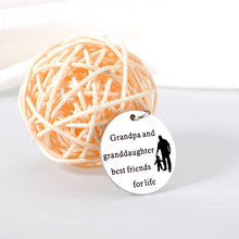Load image into Gallery viewer, Grandpa Gifts Key Chain for Grandpa Christmas Birthday Gifts for Grandpa Daddy New Grandpa Granddaughter Gift Ideas for Fathers Day Family Gifts for Grandfather Dad Retirement Stocking Stuffers
