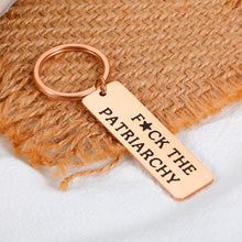 Load image into Gallery viewer, Delujouberst FuCK The Patriarchy Keychain Gifts for Her Women Feminist Gift for Her Activist Gift for Women
