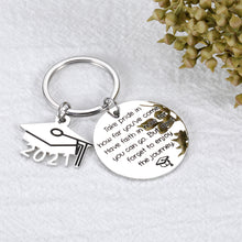 Load image into Gallery viewer, Graduation Gift Keychain for Him Her Inspirational College Grad Master Graduates High School Students Nurse Gift for Women Men Boys Girls Class of 2021 Daughter Son Present
