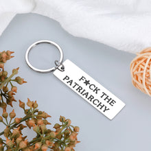Load image into Gallery viewer, Delujouberst FuCK The Patriarchy Keychain Gifts for Her Women Feminist Gift for Her Activist Gift for Women
