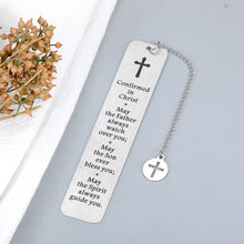 Load image into Gallery viewer, Christmas Baptism Gift for Teen Girl Boy Catholic Confirmation Gift for Women Birthday Christian Bible Verse Bookmark Gift for Godson Goddaughter Religious Gift for Church First Communion Gift Bulk
