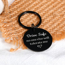 Load image into Gallery viewer, Drive Safe Keychains for Boyfriend Gifts from Girlfriend Cute Valentine&#39;s Christmas Gifts for Him Her Husband Birthday Presents from Wife Fiance Couple Gifts New Driver Gifts for Son Friend Women Men
