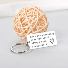 Load image into Gallery viewer, Birthday Gifts Keychain for Boyfriend Husband Christmas Romantic Couple Gifts for Him Her Girlfriend Husband Stocking Stuffers Gifts for Boyfriend from Girlfriend Wife Groom Gifts Keyring
