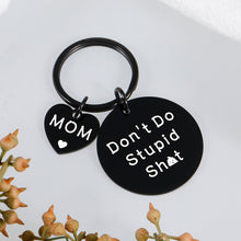Load image into Gallery viewer, Christmas Stocking Stuffers Gift for Son from Mom Birthday Gifts for Teen Boy Girl Valentines Day Gifts for Daughter Graduation Gift for Him Her Women Men Funny Don&#39;t Do Stupid Poop Teenagers Keychain
