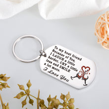 Load image into Gallery viewer, Best Friend Birthday Gifts for Women Mens Keychain Christmas Stocking Stuffers Friendship Gifts for Male Female Friends Bestie BFF Wedding Thank you Graduation Present for Him Her Coworkers Colleagues
