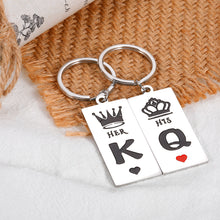 Load image into Gallery viewer, His and Her Couple Gifts Matching Keychain for Anniversary Christmas Birthday Gifts for Husband Boyfriend from Girlfriend Wife Wedding Engagement Gifts for Couples Groom Bride to be Newlywed Gift
