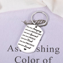 Load image into Gallery viewer, Inspirational Birthday Gift for Women Men Funny Keychain for Friend BFF Her Him Thank You Appreciation Gift for Coworker Boss Teacher Graduation to Daughter Son from Mom Dad Thanksgiving Christmas
