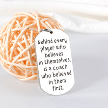 Load image into Gallery viewer, Coach Appreciation Gifts for Basketball Sport Coach Gifts for Men Soccer Coach Football Coach Gifts for Volleyball Baseball Tennis Coach Birthday Retirement Christmas Gift for Coach Thank You Keychain
