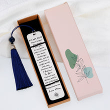 Load image into Gallery viewer, Christmas Stocking Stuffers for Son from Mom, Inspirational Bookmark Gifts for Teen Boys, Birthday Gifts for Son in Law, Graduation Gifts for Son from Mother, Valentine&#39;s Day Gifts for Step Son Adult
