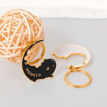 Load image into Gallery viewer, Matching Couple Gifts Keychain for Him Her Husband Boyfriend Birthday Gifts for Girlfriend Stocking Stuffers Christmas Gifts Wedding Engagement Gifts for Couples Bride Groom Cat Lover Keyrings

