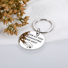 Load image into Gallery viewer, Funny College Graduation Gifts for Him Her Boy Girl Class of 2022 Nursing Medical School Grad Graduation Gifts for High School Student Son Daughter Senior PhD Master Degree Graduation Gift Keychain

