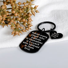 Load image into Gallery viewer, Coach Thank You Gifts for Basketball Coach Sport Coach Cheer Coach Gift Keychain for Soccer Football Coach Volleyball Baseball Coach Retirement Christmas Going Away Gift for Coach Appreciation Keyring
