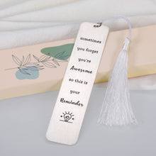 Load image into Gallery viewer, Inspirational Bookmark for Women Men Book Lover,Appreciation Gift for Coworker Employee Teacher Student,Birthday Christmas Thanksgiving Bookmark Gift for Kid Teen Boy Girl,Anniversary Gift for Him Her
