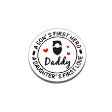 Load image into Gallery viewer, Dad Gifts from Daughter Son Golf Ball Marker for Men Him Dad Gift for New Dad to Be Stepdad Wedding Gifts for Dad Fathers Day Valentines Christmas Present
