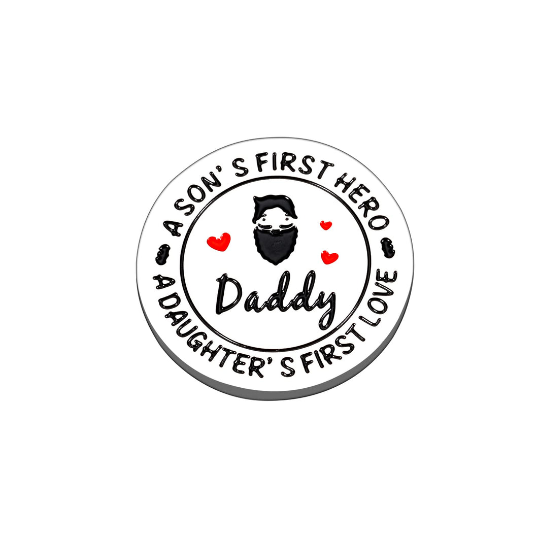 Dad Gifts from Daughter Son Golf Ball Marker for Men Him Dad Gift for New Dad to Be Stepdad Wedding Gifts for Dad Fathers Day Valentines Christmas Present