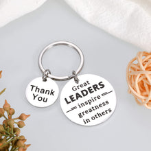 Load image into Gallery viewer, Boss Day Gift Keychain for Men Women Leaders Appreciation Gift for Boss Manager Leader Boss Lady Supervisor PM Thank You Retirement Gift for Friend Goodbye Farewell Gift for Him Her Birthday Christmas
