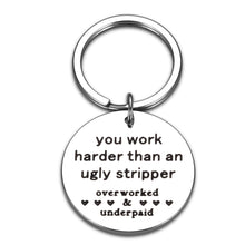Load image into Gallery viewer, Funny Coworker Keychain Gift for Women Men Employee Appreciation Office Thank You Gift for Colleagues Boss Friends Leaving Farewell Retirement GoodBye Inspirational Gifts for Him Her
