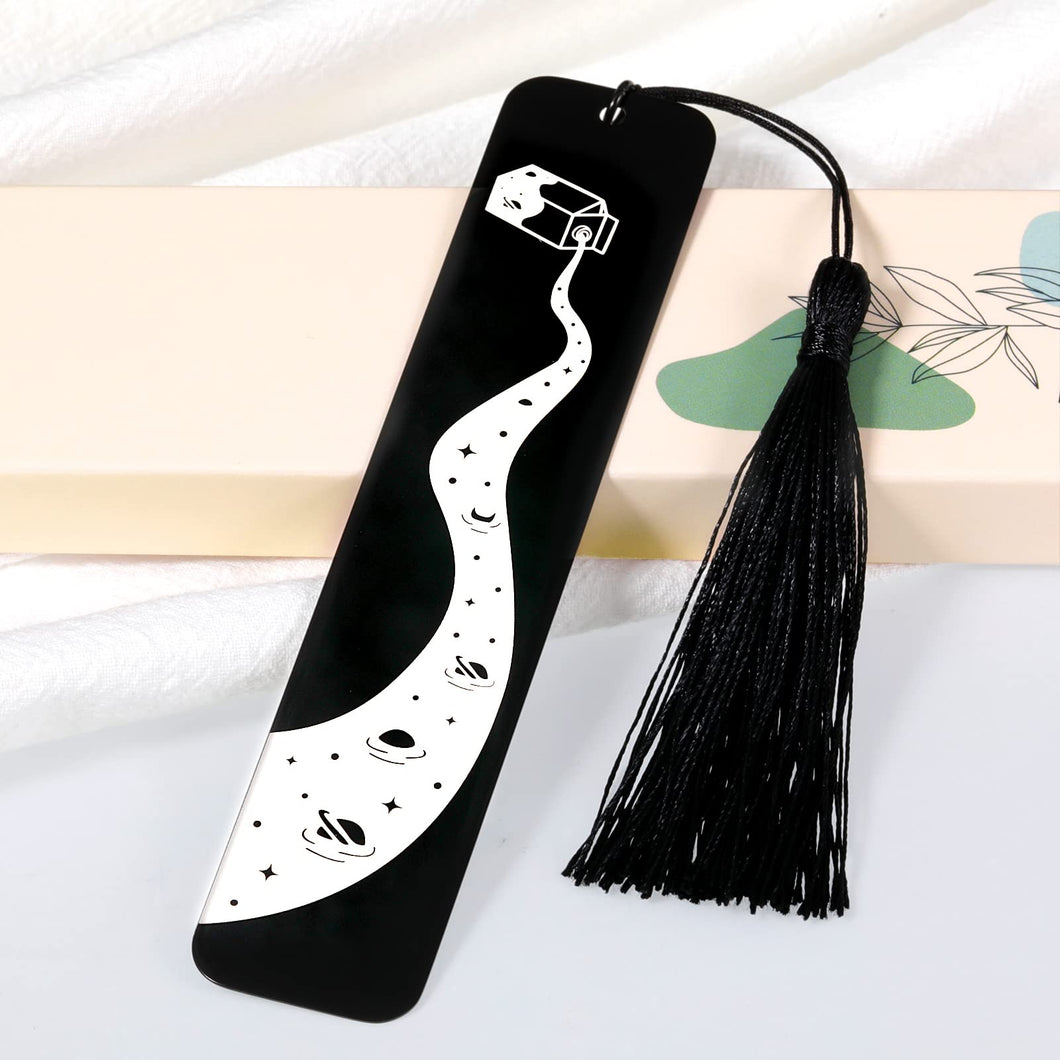 Space Fan Bookmarks Book Lover Gifts for Women Men Birthday Christmas Gifts for Book Reader Bookworms Space Stary Night Bookmark Unique Book Mark for Boys Girls Students