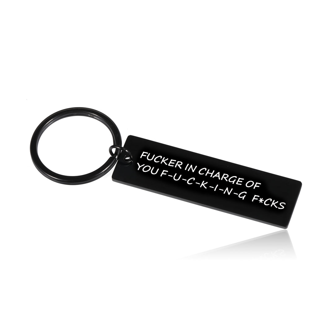 Funny Bosses Day Gag Gifts for Women Men Boss Appreciation Thank You Boss Fucker in Charge Gifts for Leader Manager Going Away Gifts for Adults Friends Coworker Christmas Stocking Stuffer Fuck Ring