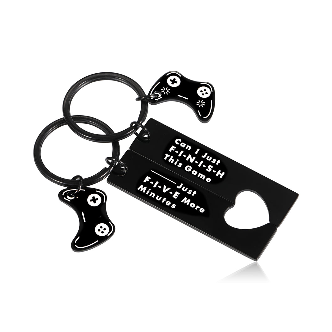 Funny Gamer Gifts for Men Boyfriend Birthday Gifts from Girlfriend Matching Keychains for Couple Gifts for Gamer Boyfriend Girl Son Friend Video Game Lover Valentines Day Anniversary Gaming Accessory