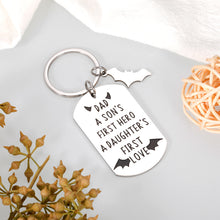 Load image into Gallery viewer, Dad Keychain Gifts from Daughter Son Kids to Dad Birthday Christmas Gifts for Dad Father Day Valentine Gifts for Husband from Wife New Dad to
