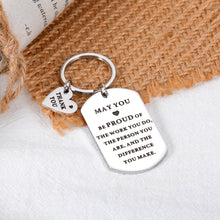 Load image into Gallery viewer, Coworker Leaving Going Away Gifts for Farewell New Job Promotion Retirement Gifts for Colleague Coworker Work Bestie Employee Appreciation Day Gifts Inpsirational Gift for Women Men Thank You Keychain
