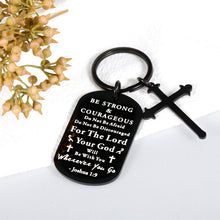 Load image into Gallery viewer, Inspirational Christian Gifts Cross Keychain for Women Men Religious Easter Gifts for Kids Adults Faith Bible Verse Accessories for Sunday School Prayer Reminder Gift Catholic Church Baptism Favors
