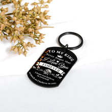 Load image into Gallery viewer, Boyfriend I Love You Gifts Keychain for Husband Boyfriend Birthday Christamas Stocking Stuffers Gifts for Mens Him Boyfriend Husband Anniversary Valentines Day Romantic Gifts To My King Keyring
