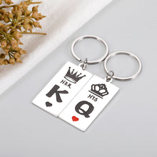 Load image into Gallery viewer, His and Her Couple Gifts Matching Keychain for Anniversary Christmas Birthday Gifts for Husband Boyfriend from Girlfriend Wife Wedding Engagement Gifts for Couples Groom Bride to be Newlywed Gift
