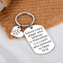 Load image into Gallery viewer, Coach Appreciation Gifts for Basketball Sport Coach Gifts for Men Soccer Coach Football Coach Gifts for Volleyball Baseball Tennis Coach Birthday Retirement Christmas Gift for Coach Thank You Keychain
