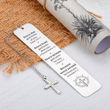 Load image into Gallery viewer, Bible Verse Bookmarks Inspirational Gifts for Women Men Christmas Christian Religious Scripture Gifts for Best Friend Baptism Faith Birthday Present for Son Daughter First Communion Gifts for Godchild
