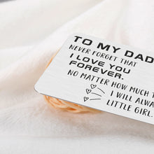 Load image into Gallery viewer, Fathers Daughter Gifts Wallet Card for Dads Birthday Christmas Gifts for Dad Daddy from Daughter Teenager Girls to Papa Step Father in Law Bonus Dad Gifts for Valentines Fathers Day Stocking Stuffer
