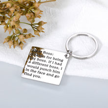 Load image into Gallery viewer, Boss Appreciation Gifts for Female Male Bosses Day Key Chain Principal New Job Promotion Gifts for Leader Mentor Superior Thank You Boss Leaving Going Away Retirement Gifts for Boss Birthday Christmas
