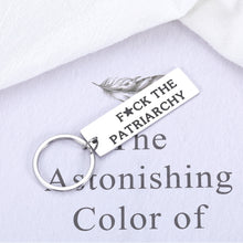Load image into Gallery viewer, Delujouberst FuCK The Patriarchy Keychain Gifts for Her Women Feminist Gift for Her Activist Gift for Women
