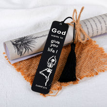 Load image into Gallery viewer, Funny Skull Skeleton Bible Verse Bookmark for Book Lover Christmas Stocking Stuffer Gift for Teen Boy Girl Son Daughter Christian Scripture Gifts for Women Men Friends Birthday Present Double Side
