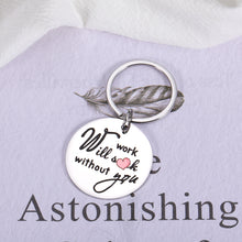 Load image into Gallery viewer, Coworker Leaving Going Away Farewell Gifts for Women Men Social Worker Employee Appreciation Gifts for Coworker Colleague Boss Leader Work Team Retirement Gifts for Him Her Mom Dad Retiree Keychain
