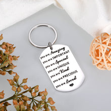 Load image into Gallery viewer, Inspirational Birthday Gift for Women Men Funny Keychain for Friend BFF Her Him Thank You Appreciation Gift for Coworker Boss Teacher Graduation to Daughter Son from Mom Dad Thanksgiving Christmas
